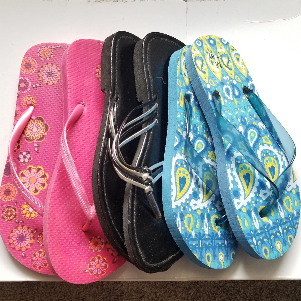 Womens size 7/8 Flip Flop Bundle